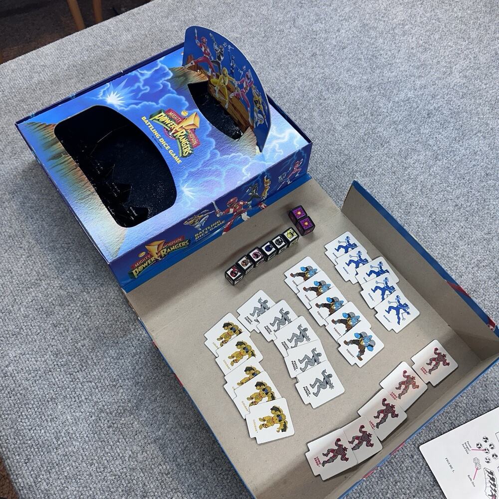 VTG Mighty Morphin Power Rangers Battling Dice Game Complete 1994 Milton Bradley - Picture 5 of 6